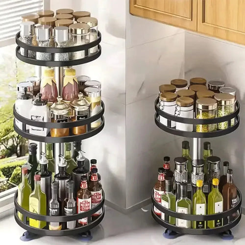SpinStore™ | Organizador Giratorio para Cocina de 3 Niveles