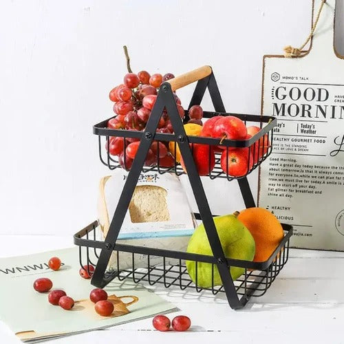 FruitNest™ | Frutero de 2 Niveles